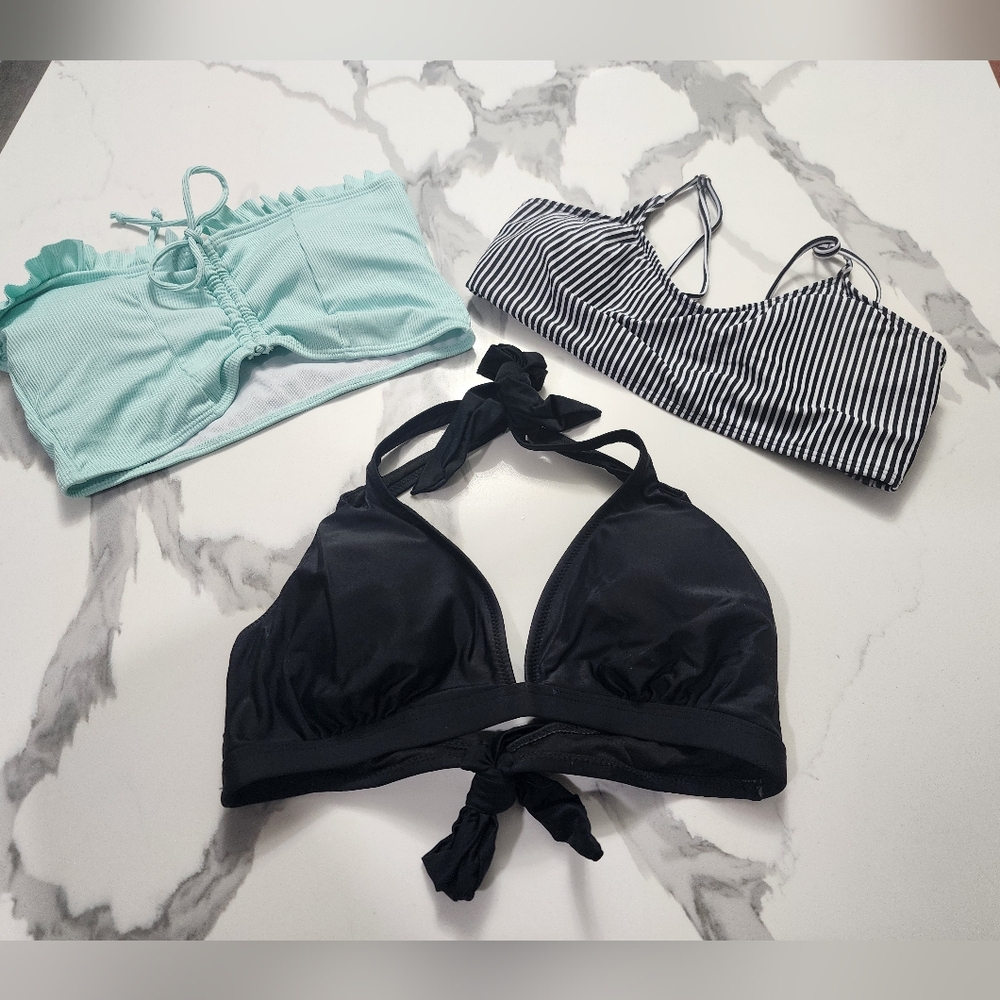 SHEIN~ NEW (6)  Bikini Tops MED~see pics*